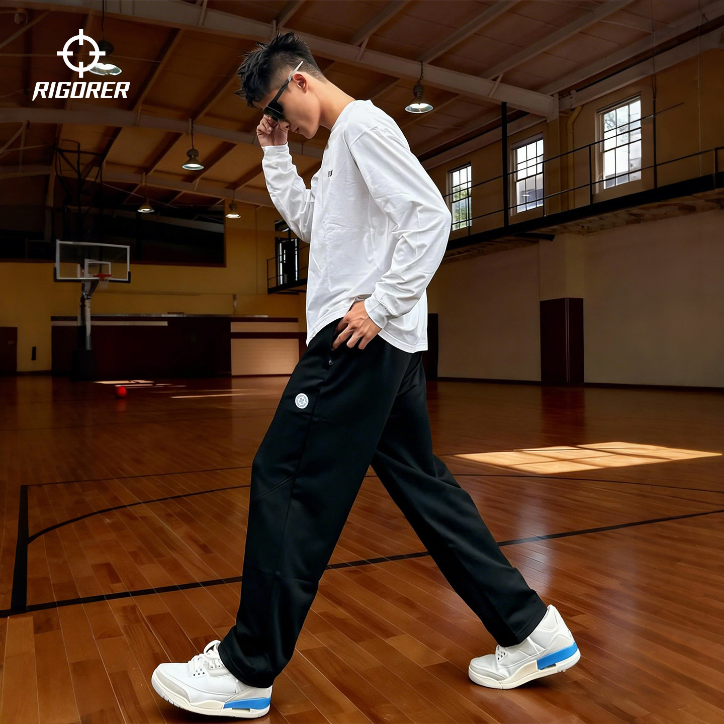 准者射线运动长裤秋冬男士直筒宽松训练跑步篮球针织卫裤休闲裤子,淘宝优惠券,粉丝福利购,淘宝优惠卷