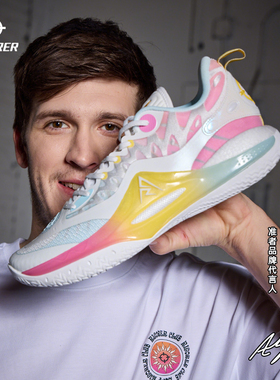 准者网面鞋里夫斯同款透气休闲鞋男回弹运动鞋低帮情侣鞋篮球鞋