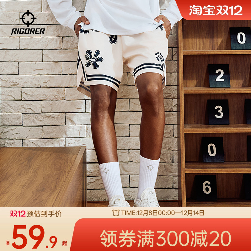 准者美式篮球四分短裤印花潮流裤