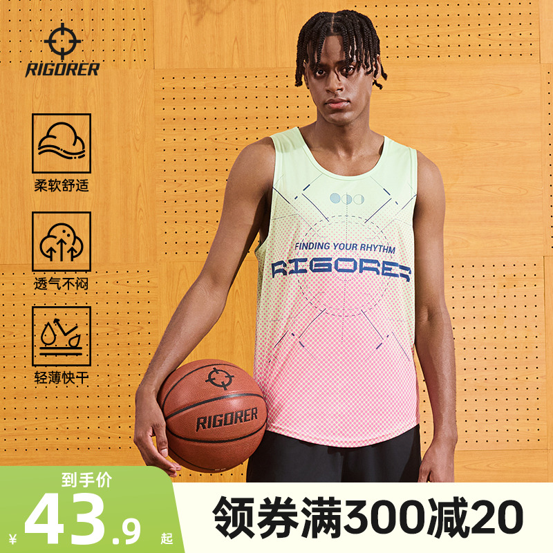 准者速干透气运动训练背心男无袖