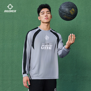篮球训练投篮美式 秋冬季 户外骑行速干上衣 运动T恤男新款 准者长袖