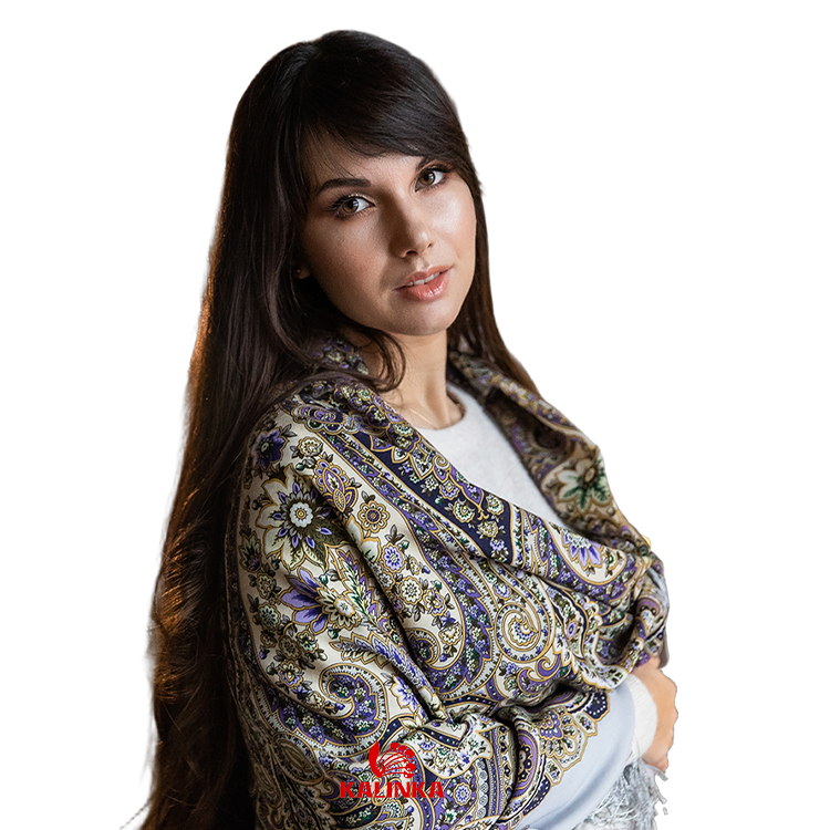 女人的幸福俄罗斯披肩围巾羊毛丝绸流苏大民族风保暖防晒厚秋冬
