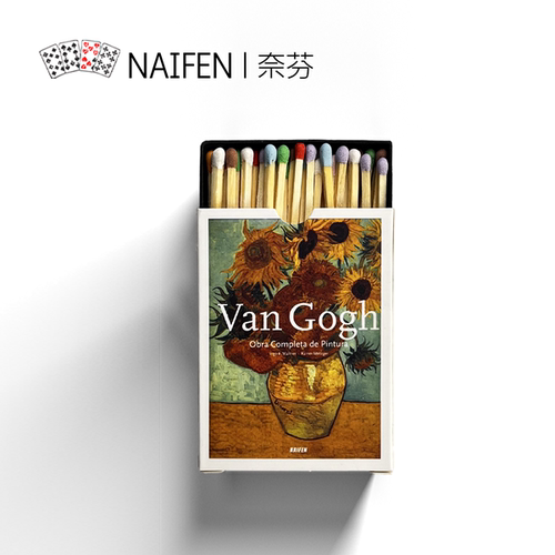 【上新】奈芬火柴优质家用彩色艺术点火蜡烛加长老式点烟香薰礼物