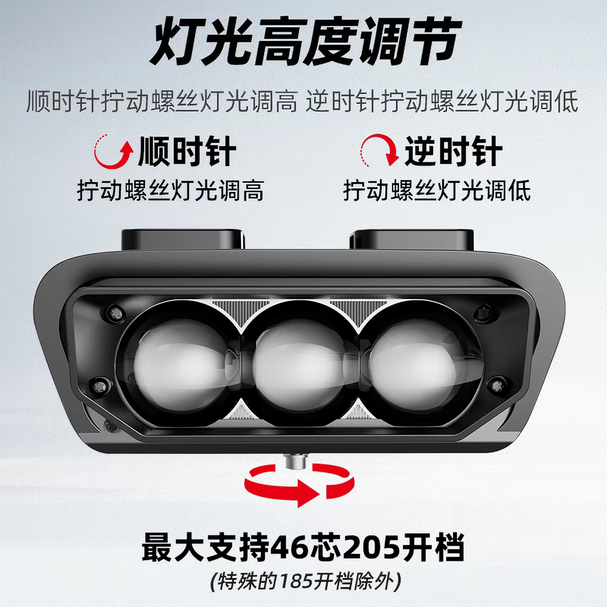 石栏射灯适用极核AE4/AE5大灯总成LED透镜改装无损直上图片