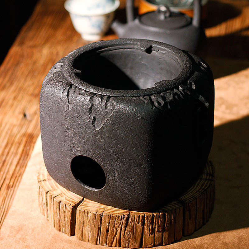 信龙堂原装进口高端铸铁炭烧炭炉栖岩木碳凉炉围炉煮茶纯手工火钵,餐饮具,煮茶炉,淘宝优惠券,粉丝福利购,淘宝优惠卷