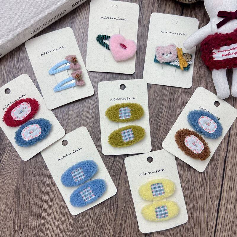 念念韩系新款毛绒爱心贴布儿童发夹女童碎发刘海边夹发卡BB夹发饰,童装/婴儿装/亲子装,发饰,淘宝优惠券,粉丝福利购,淘宝优惠卷