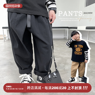 童装2022新款儿童裤子春款男童哈伦裤中小童春秋休闲运动裤洋气潮