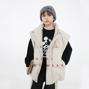多加潮牌童装男童羽绒马甲90白鸭绒秋冬装新款儿童保暖中大童背心