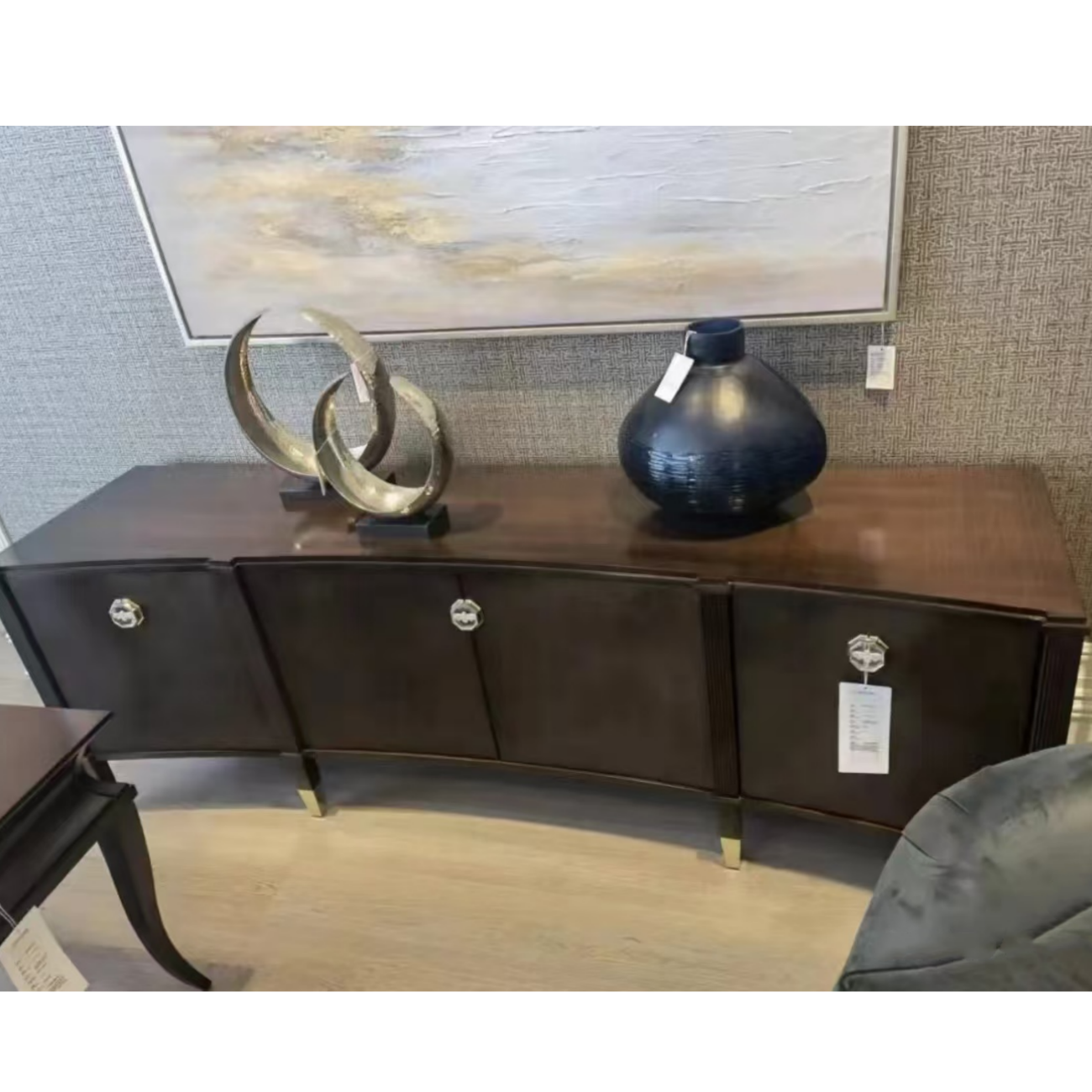 美式美克轻奢caracole实木桦木妙不可言2米电视柜客厅家具整套