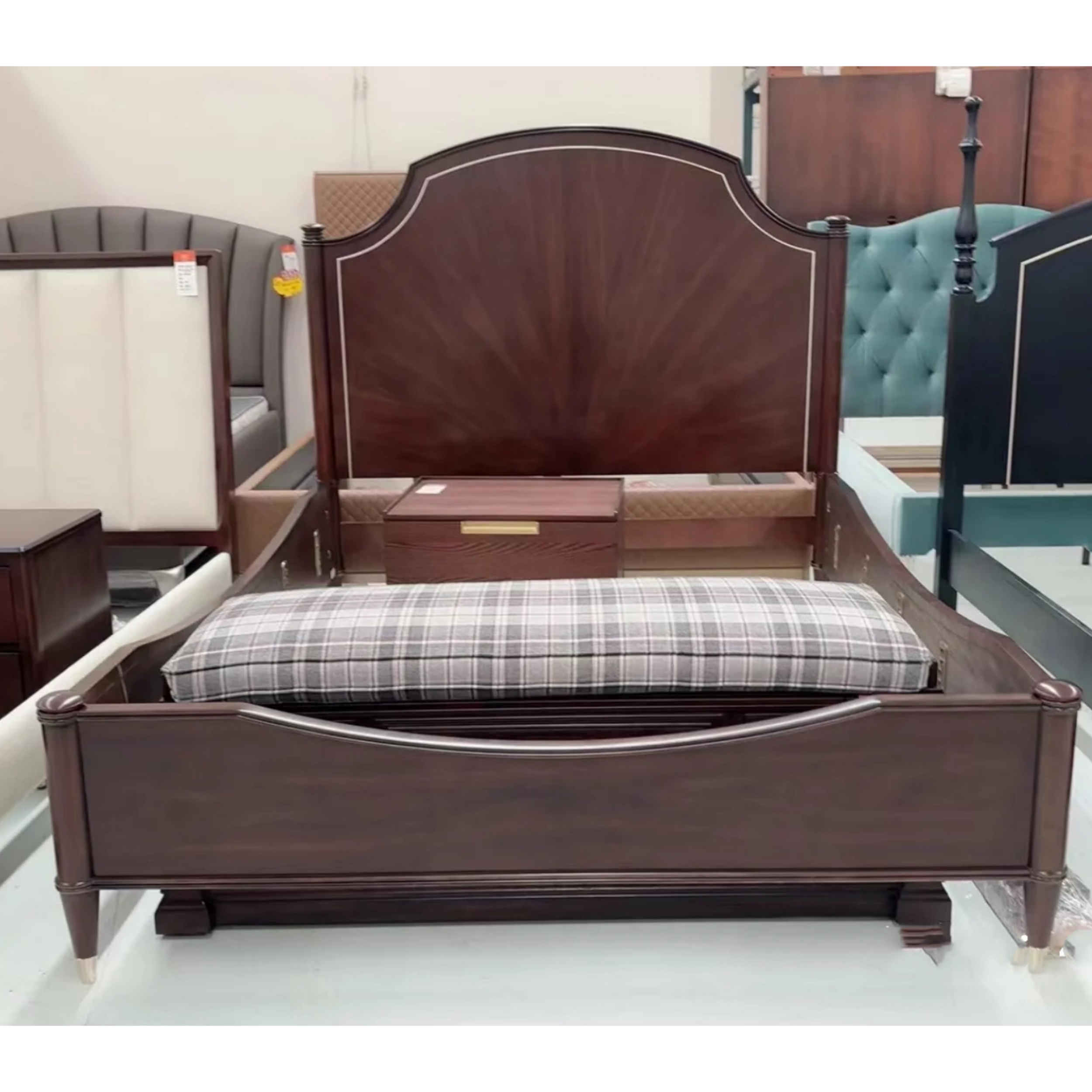 美克caracole美式轻奢酣然入梦特价全实木1.8米双人床婚床促销款