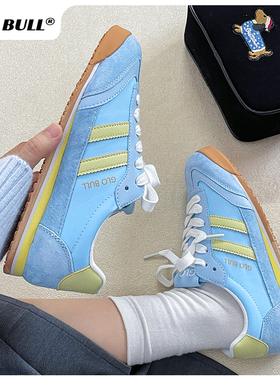 GLO BULL德训鞋女2026新款春夏小众情侣潮流休闲平底运动阿甘鞋女