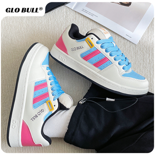 BULL面包鞋 运动鞋 女205新款 多巴胺ins潮低帮厚底百搭板鞋 春季 GLO