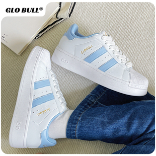 GLO BULL贝壳鞋2025新款春季女款小白鞋百搭休闲板鞋后厚度学生