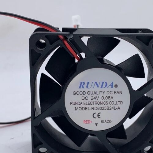 RUNDA全新RD6025B24L-A DC24V伏0.08A 6cm60*60*25mm变频器小风扇
