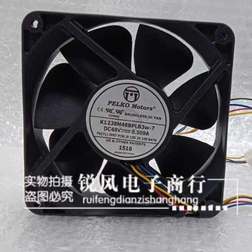 PELKOMOTORS K1238H48BPLB3w-7 48V 0.509A  12038 变频器风扇