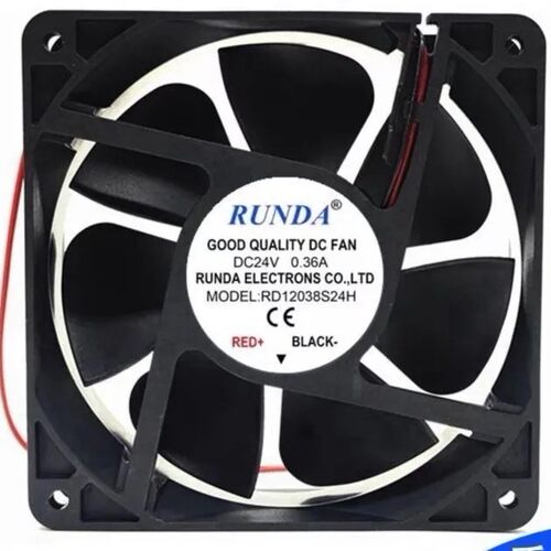全新RUNDA RD12038S24H 24V 0.36A 12038 12cm变频器电焊机风扇