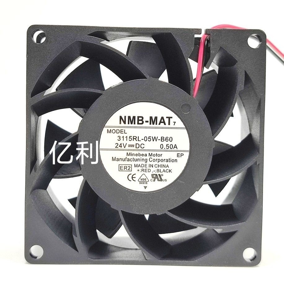 全新NMB-MAT 3115RL-05W-B60 24V 0.50A 8038 8cm变频器风扇图片