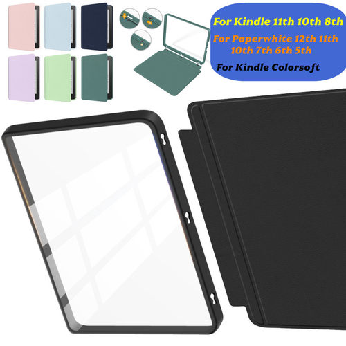 适用Kindle壳保护套Paperwhite6软壳4亚马逊kpw56亚克力电子书可拆卸皮套658青春版2024阅读器2025硅胶壳11代