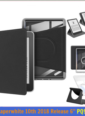 适用亚马逊Kindle保护套Paperwhite 10代休眠保护套Papewhite4磁吸支架电子书壳PQ94WIF防摔旋转智能外壳2018