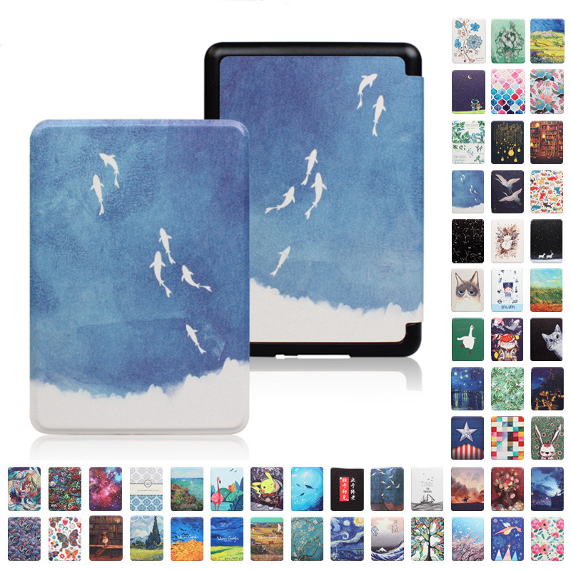 适用kindle保护套paperwhite3亚马逊电子书658青春版卡通KPW4彩绘壳paperwhite6 2024年版12代 kindle 11代壳