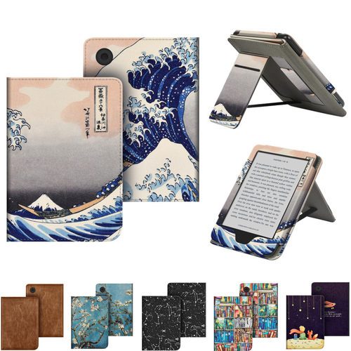 多种图案适用kobo clara BW 2E磁吸保护套新款BW保护壳休眠支架皮套kobo clara colour 6寸乐天防摔手持外壳
