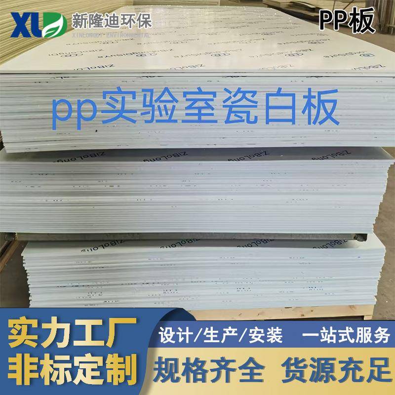 山东PP实验室瓷白板10mm聚丙烯PP板加工生产厂家多种规格厚度