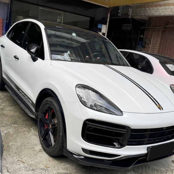 适用于保时捷卡宴车贴拉花 Cayenne Coupe改装引擎盖侧裙装饰贴纸