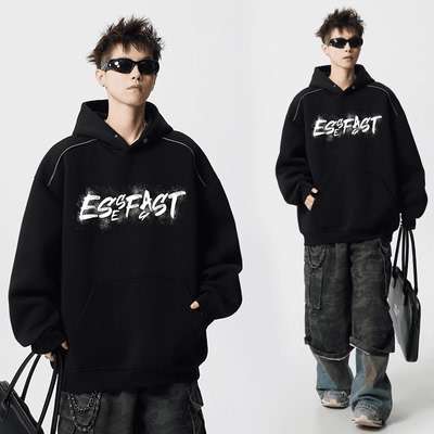 秋冬美式宽松百搭潮流时尚上衣男