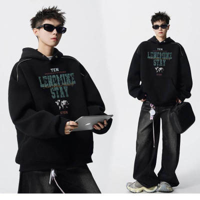 秋冬美式复古嘻哈痞帅宽松卫衣