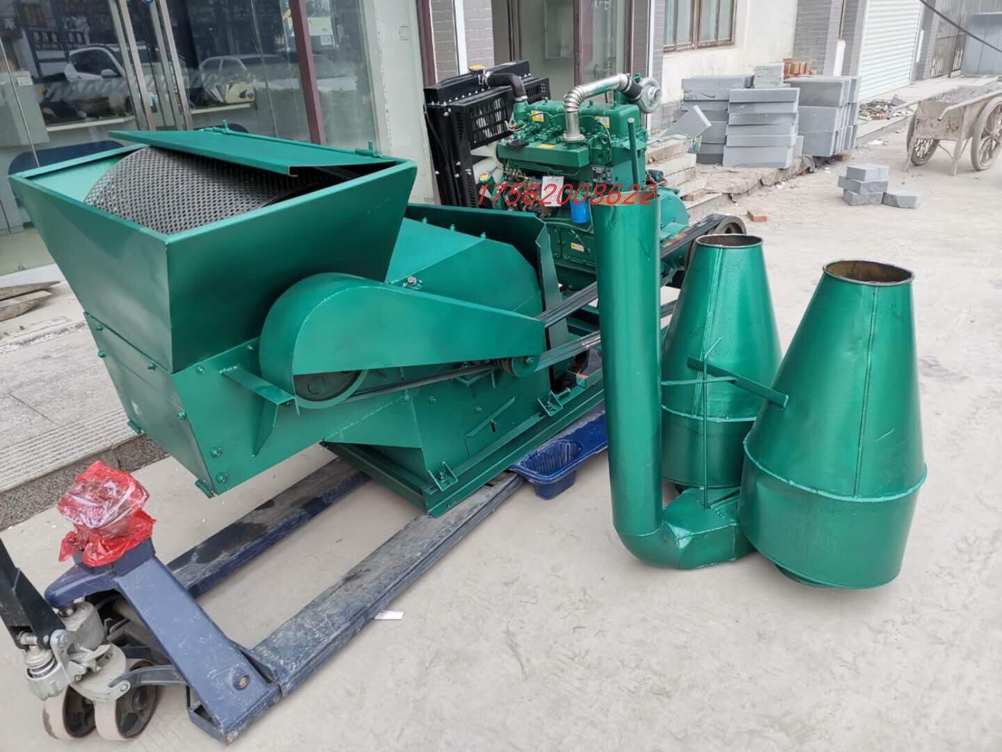 350锤片式玉米棒粉碎机剩饭剩菜泔水骨头粉碎机树皮营养土粉碎机