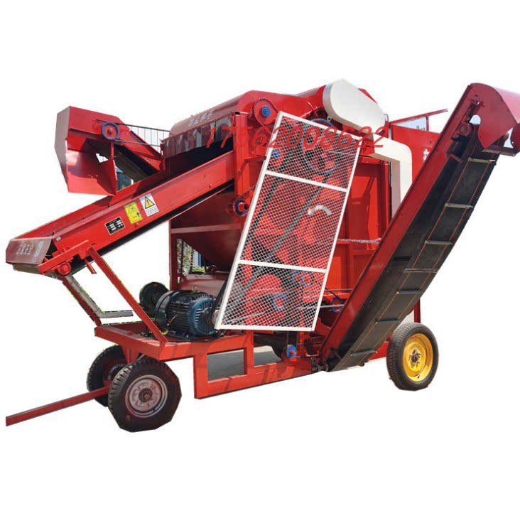 大型花生摘果机双排杂2023新型河南哪里卖干湿两用自动花生脱果机