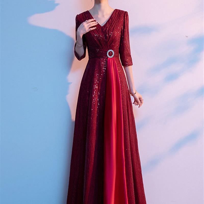 。大合唱团演出服女大气合唱队礼服朗诵主持人指挥比赛服装气质长