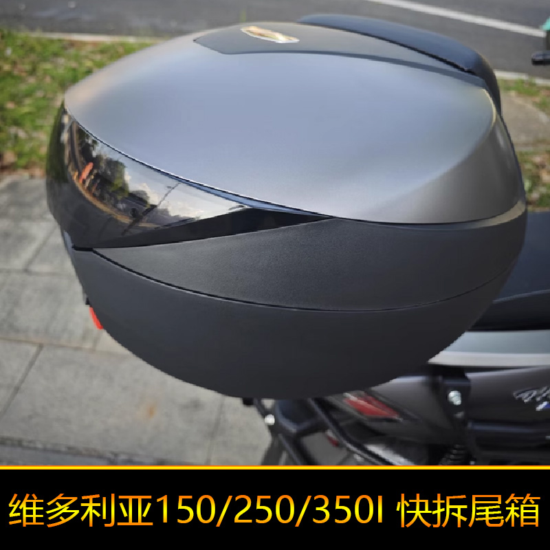 适用龙嘉维多利亚150尾箱250后备箱大号350si工具箱储物箱快拆