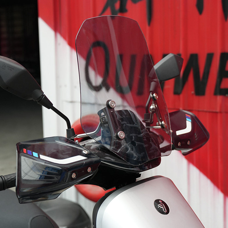 适用九号电动车前挡风玻璃M95C防风保暖导流罩M85C/N70C/N85C改装图片