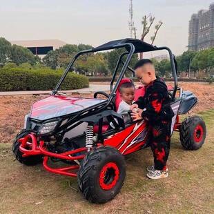 厂家直销亲子款双座卡丁车沙滩车四轮越野摩托车全地形车汽油双人