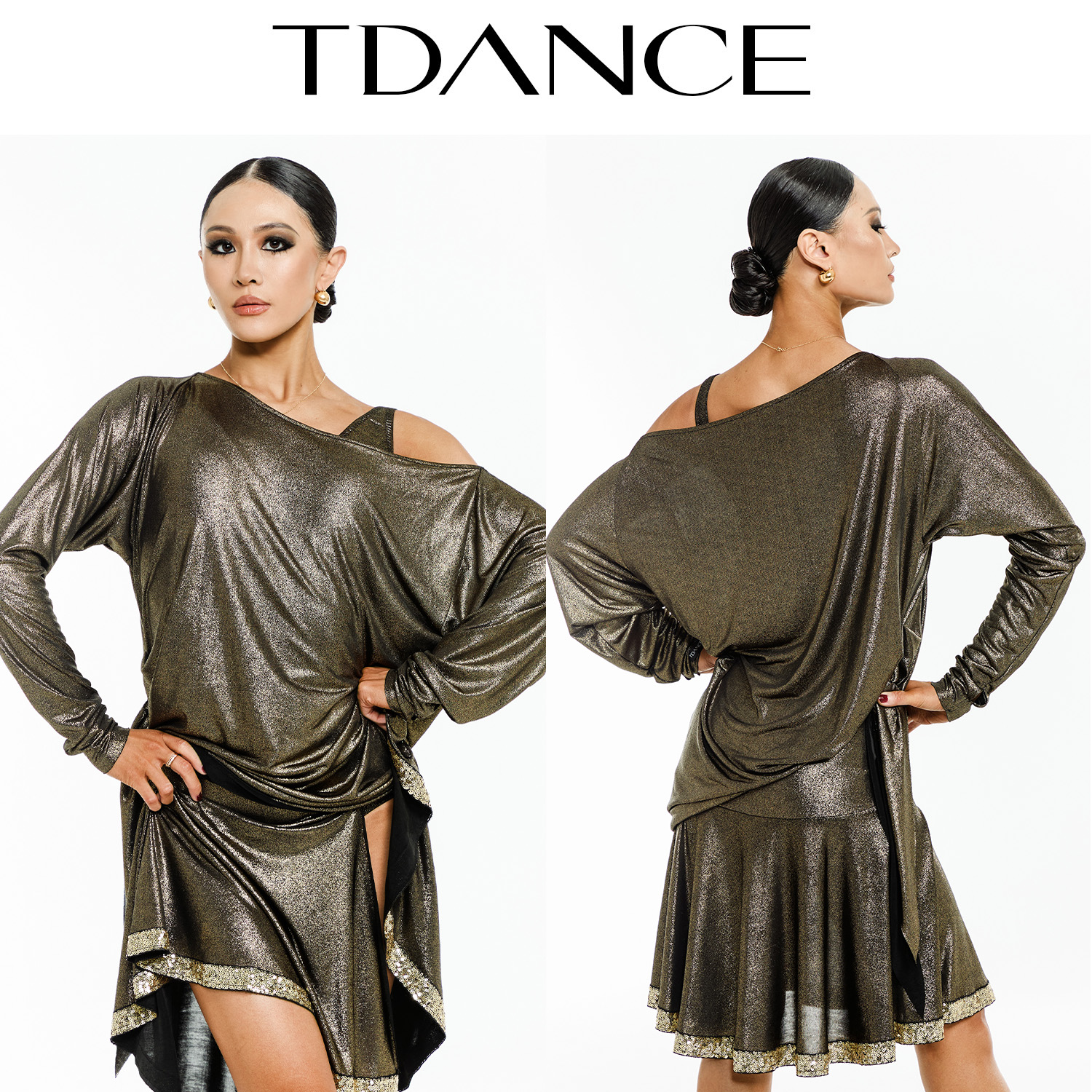 杜玉君聯名側飄片TXD-04抽褶上衣