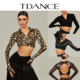 日常练功服表演服GL TDANCE26新款 翻领镂空上衣 短款 234 女拉丁