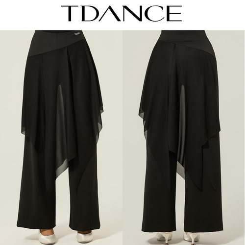 TDANCE摩登飘片阔腿裤