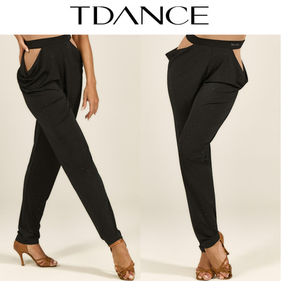 TDANCE腰间镂空堆叠裤