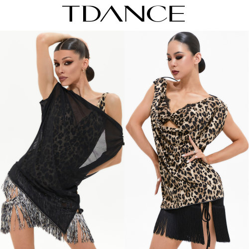 TDANCE斜肩荡领两穿外搭