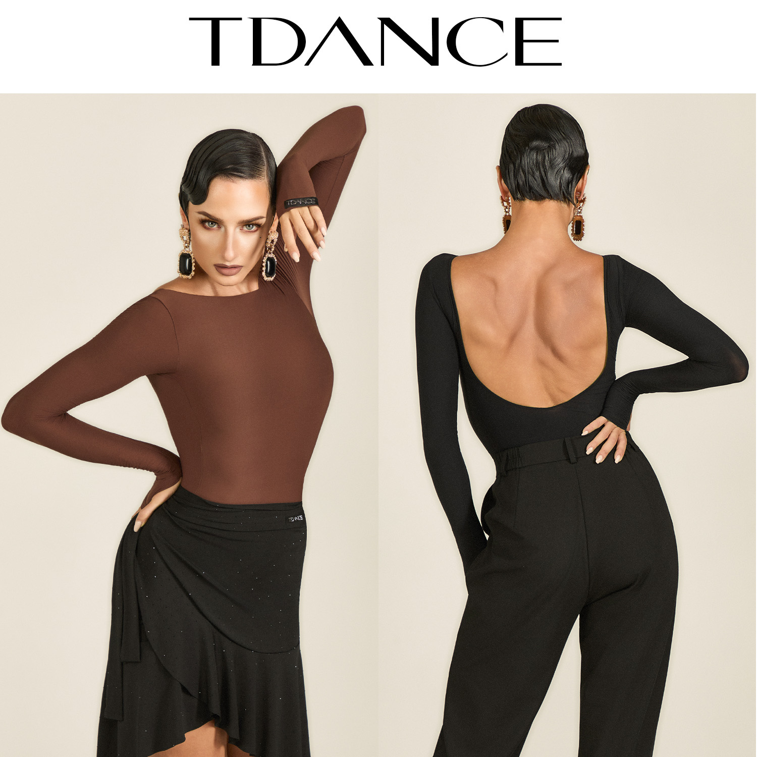 TDANCE船型领长袖上衣