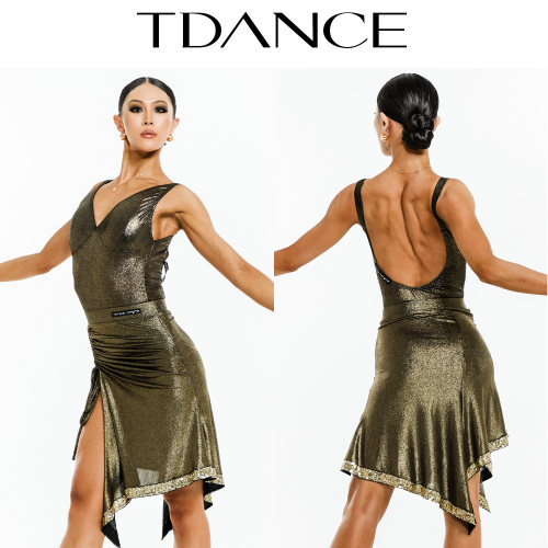 TDANCE杜玉君联名亮皮抽褶抽半裙