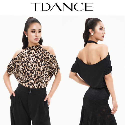 TDANCE挂脖漏肩连体上衣