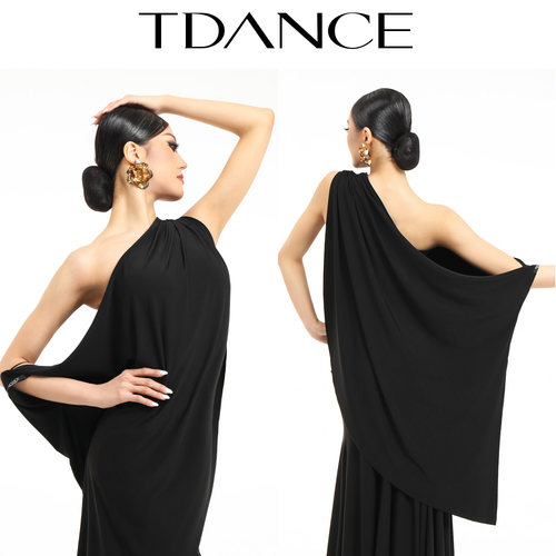 TDANCE单肩超大摆连体上衣