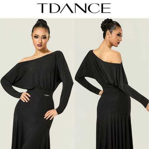 TDANCE单肩抓褶连体上衣