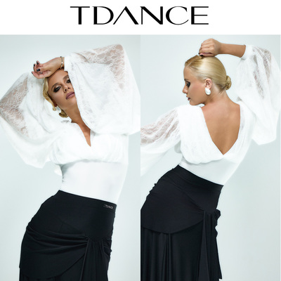 TDANCEV领抓褶蝙蝠袖连体上衣