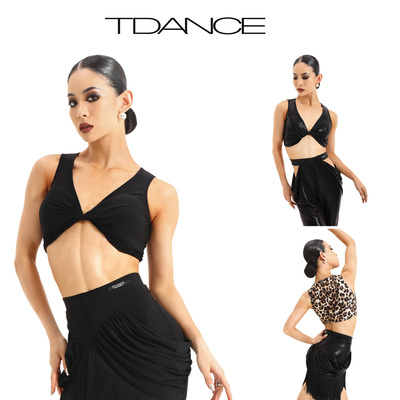 TDANCE拉丁练习服扭结背心