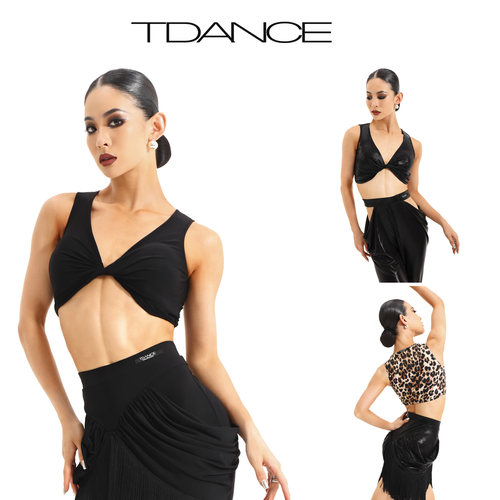 TDANCE拉丁练习服扭结背心
