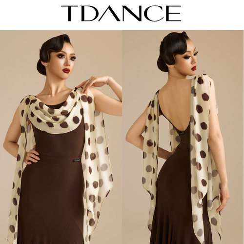 TDANCE披肩飘片连体上衣