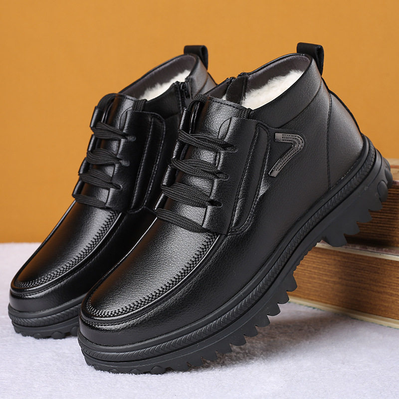 特大码棉鞋男45冬季保暖透气男士棉皮鞋46真皮羊毛47防滑爸爸鞋48,流行男鞋,休闲皮鞋,淘宝优惠券,粉丝福利购,淘宝优惠卷